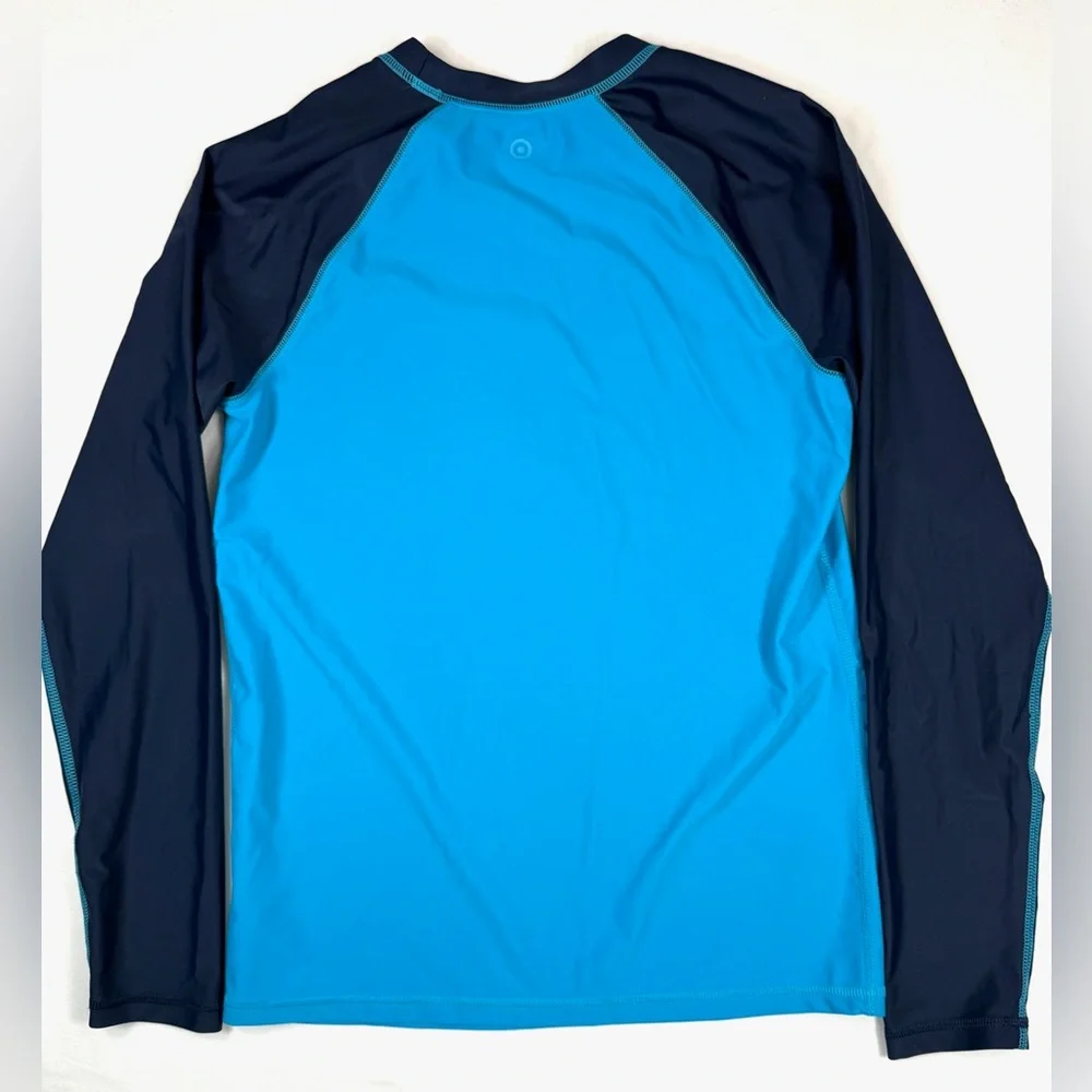 HUNTER FOR TARGET Kids' Teal‎ and Navy Blue Colorblock Rash Guard Swim Size XL